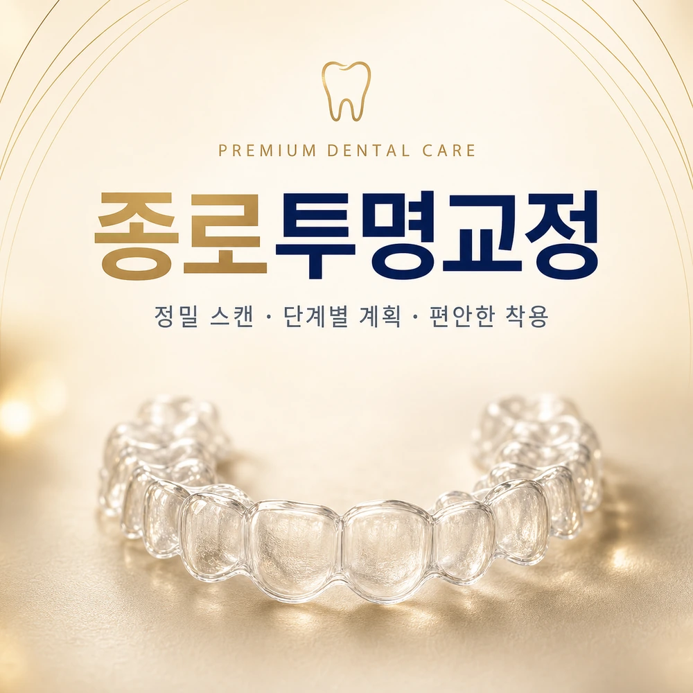 종로투명교정 적용과 착용 관리 상담 장면